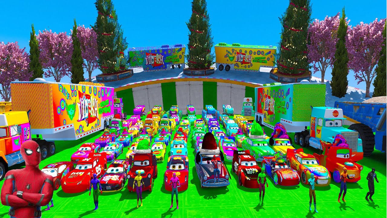 Crazy Track - Race All DisneyPixar Cars 3  Lightning McQueen & Jackson Storm Dinoco Racing #15