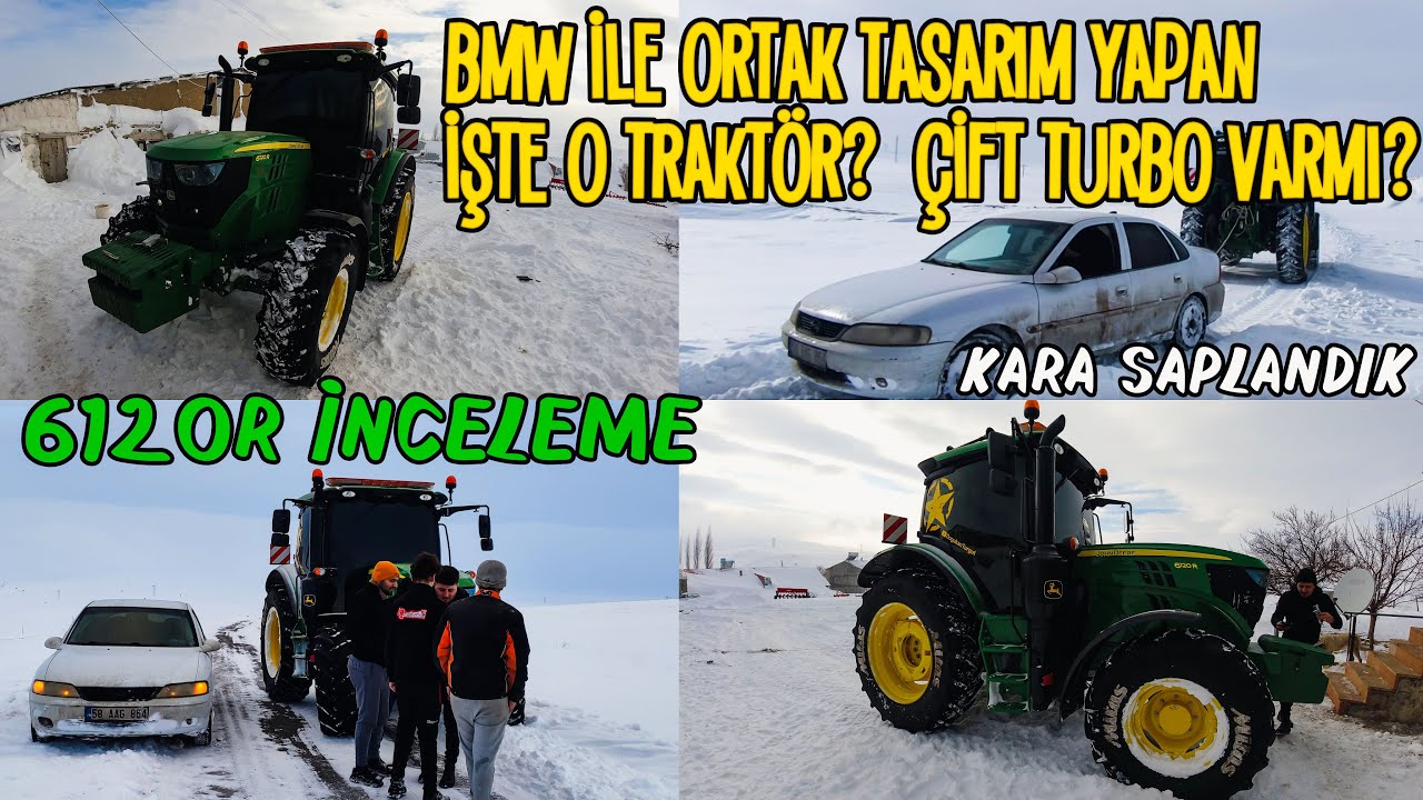 KURTARMA OPERASYONU! ARABAYI KARA SAPLADIK!| JONHDEERE6120 KURTARICIMIZ|