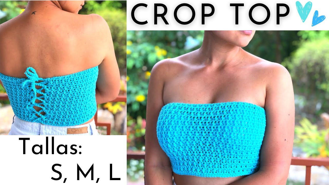 Tube o Crop Top a crochet Strapless Nivel Principiantes | paso a paso | Fácil y Rápido, DESPACITO