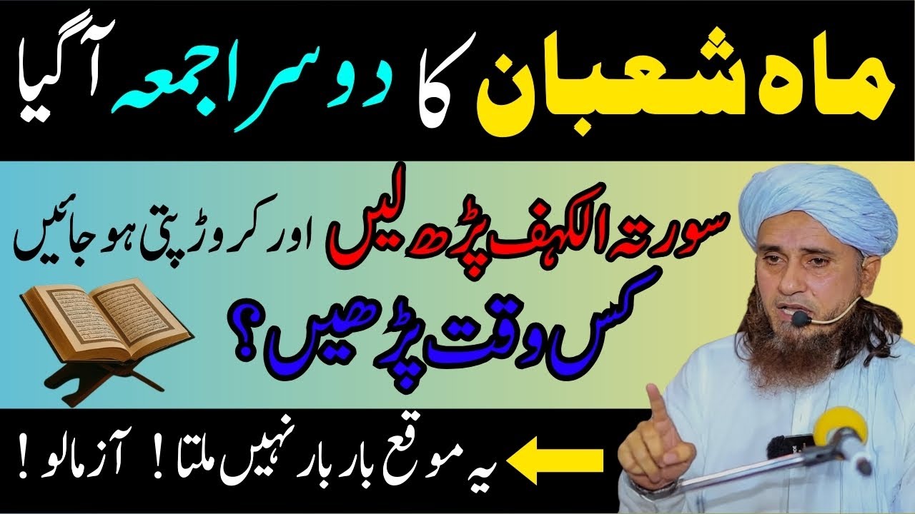 Surah Al-Kahf Ki Fazilat | Jummah Ke Din Surah Al-Kahf Kis Waqt Parhein? | Mufti Tariq Masood Bayan