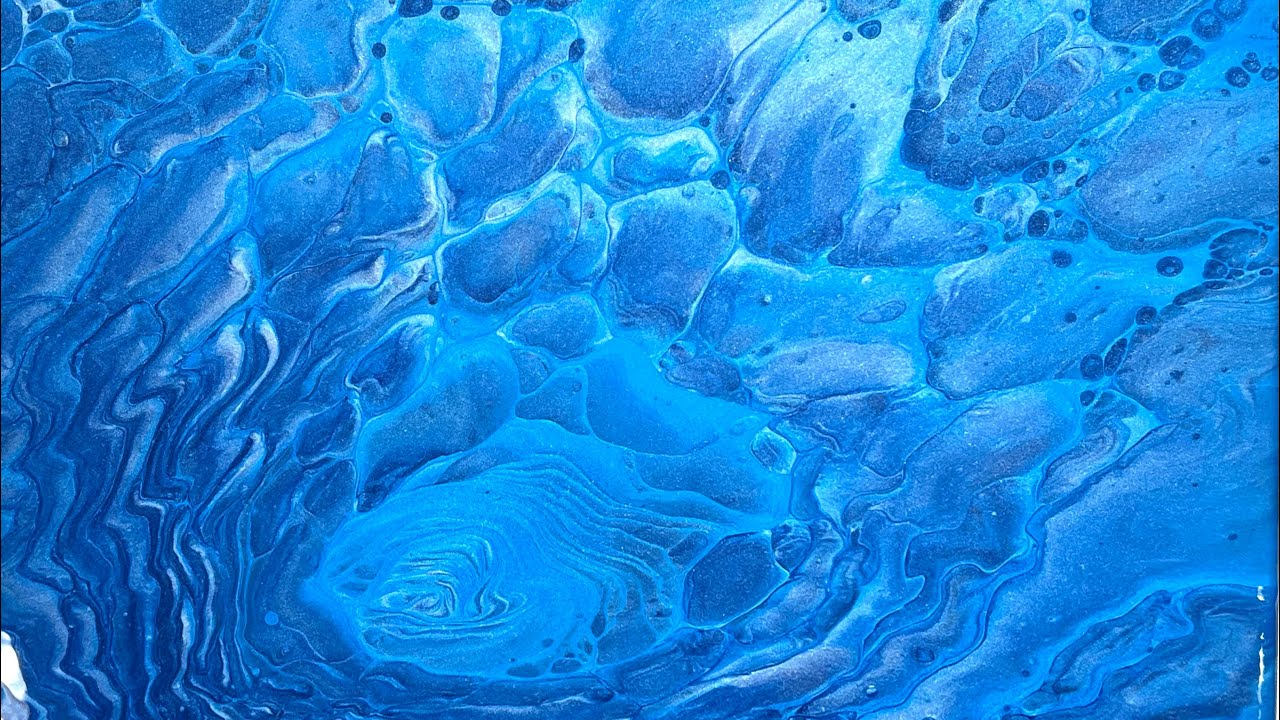 (371) GIGANTIC Boulder Cells No Silicone - Straight Pour - Fluid Acrylic Paint Pouring - Fluid Art