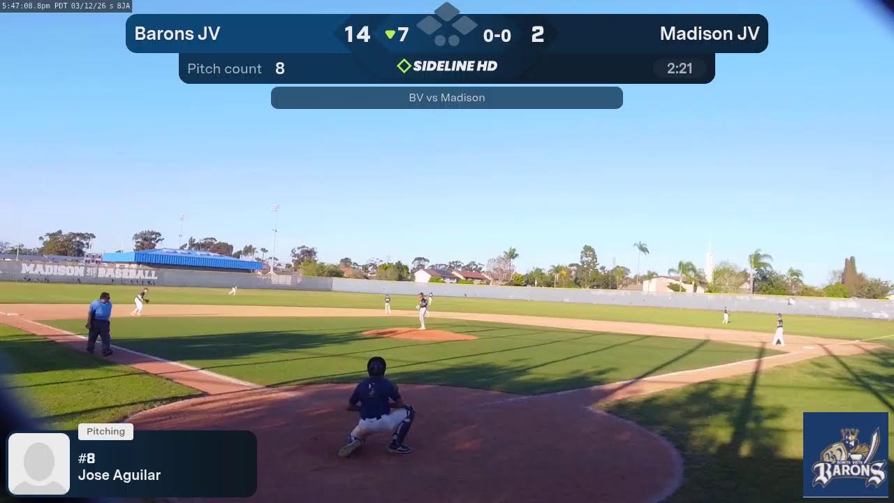 Barons JV @ Madison JV (2026.03.12)