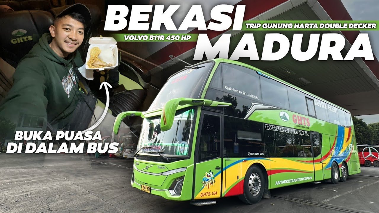 REKOMENDASI BUS PALING FAVORITE DIJALURNYA‼️ 😍 - Trip Gunung Harta Double Decker Bekasi - Madura