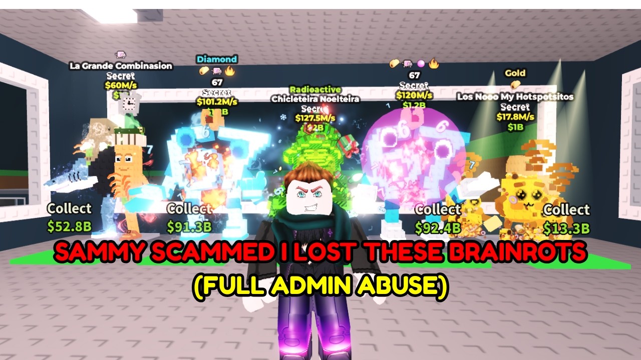 I lOST THIS 😱 (New Update Admin Abuse) | steal a brainrot | roblox