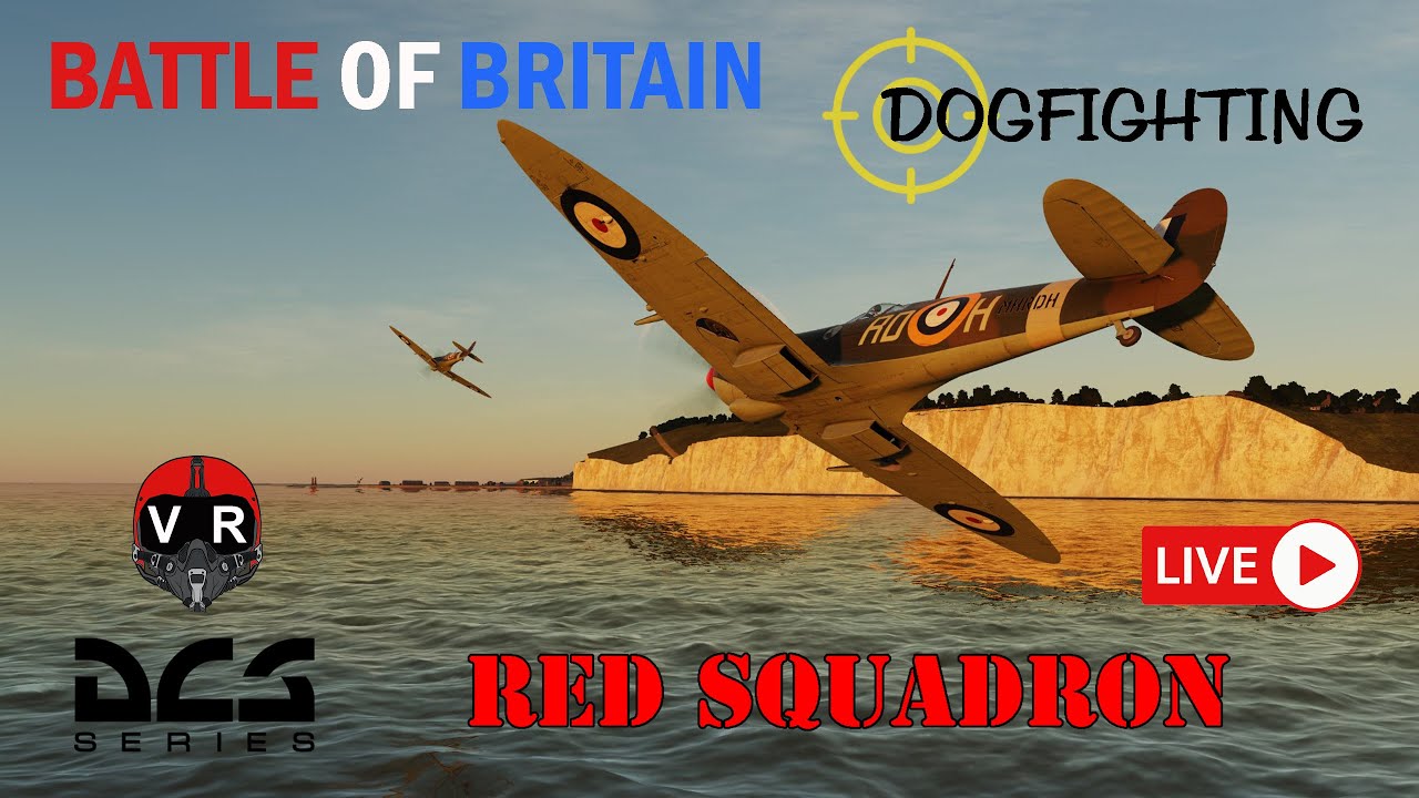 DCS Red Squadron Battle of Britain Dogfighting | 1st MOZA Force Feedback Combat
