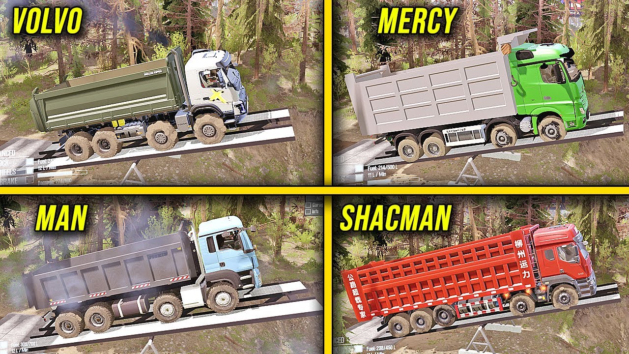Challenges!! Dua Dump Truck Gagal - Spintires Mudrunner