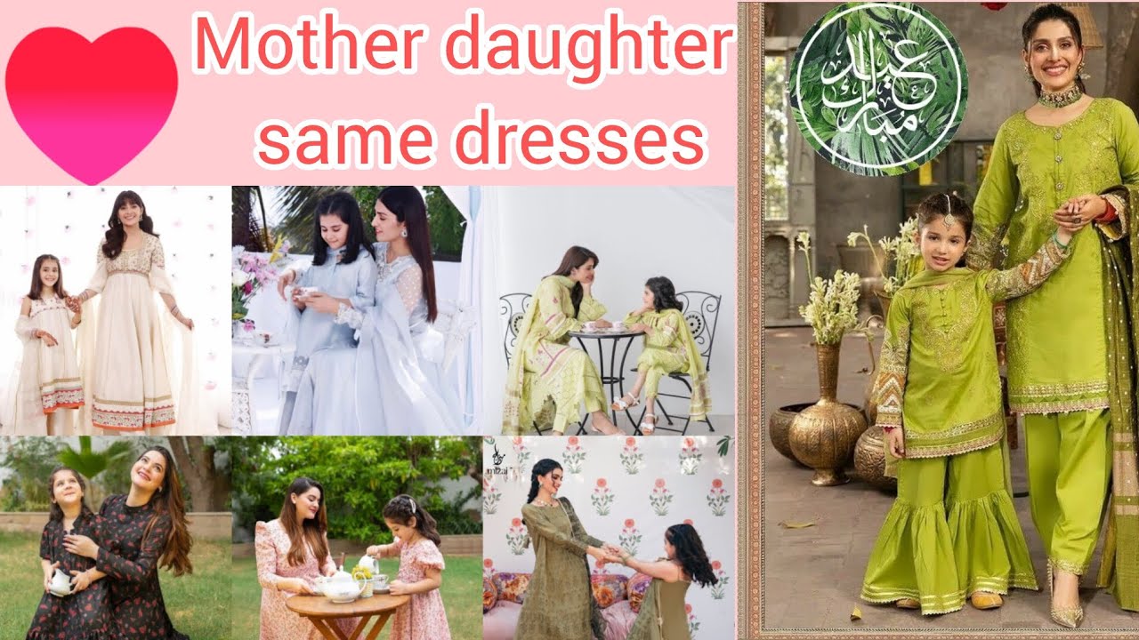 Mother and daughter same dressing design2025#fashipndesign#designideas