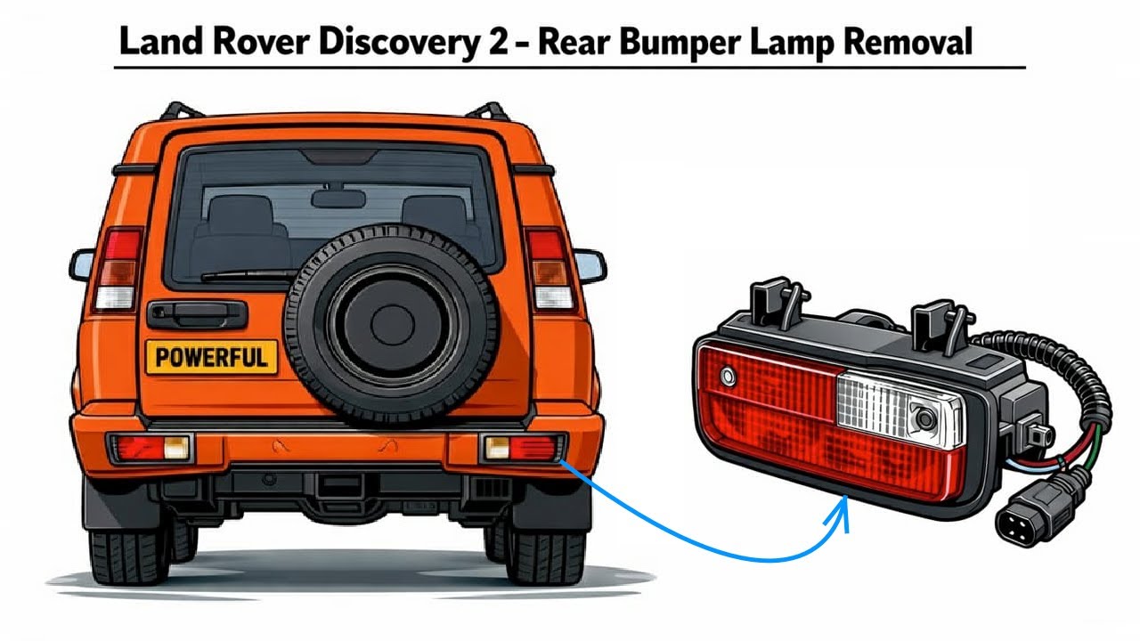 How to remove rear bumper lamps from  Land Rover Discovery 2