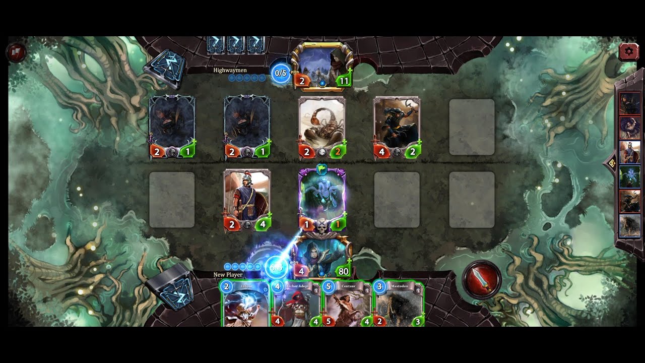 Runestrike (by Making Fun) - strategy card game for Android - gameplay.