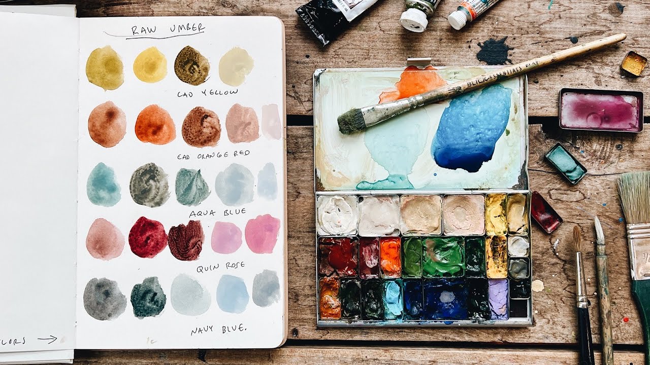 More Exploring with Watercolors & How To Make Helpful and Beautiful Color Charts