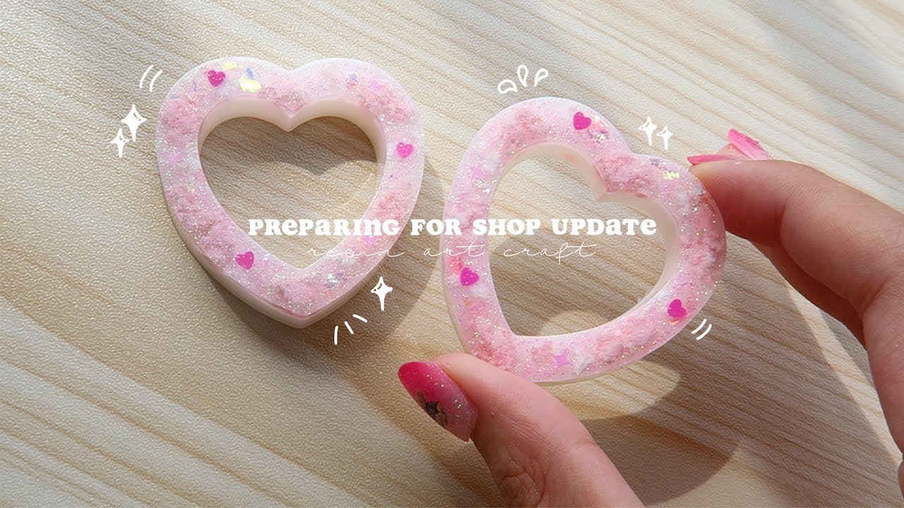 🍡 resin art studio vlog ep. 3 ~ packing orders, sneak peek March shop update, manicure 💅🏼 🎨