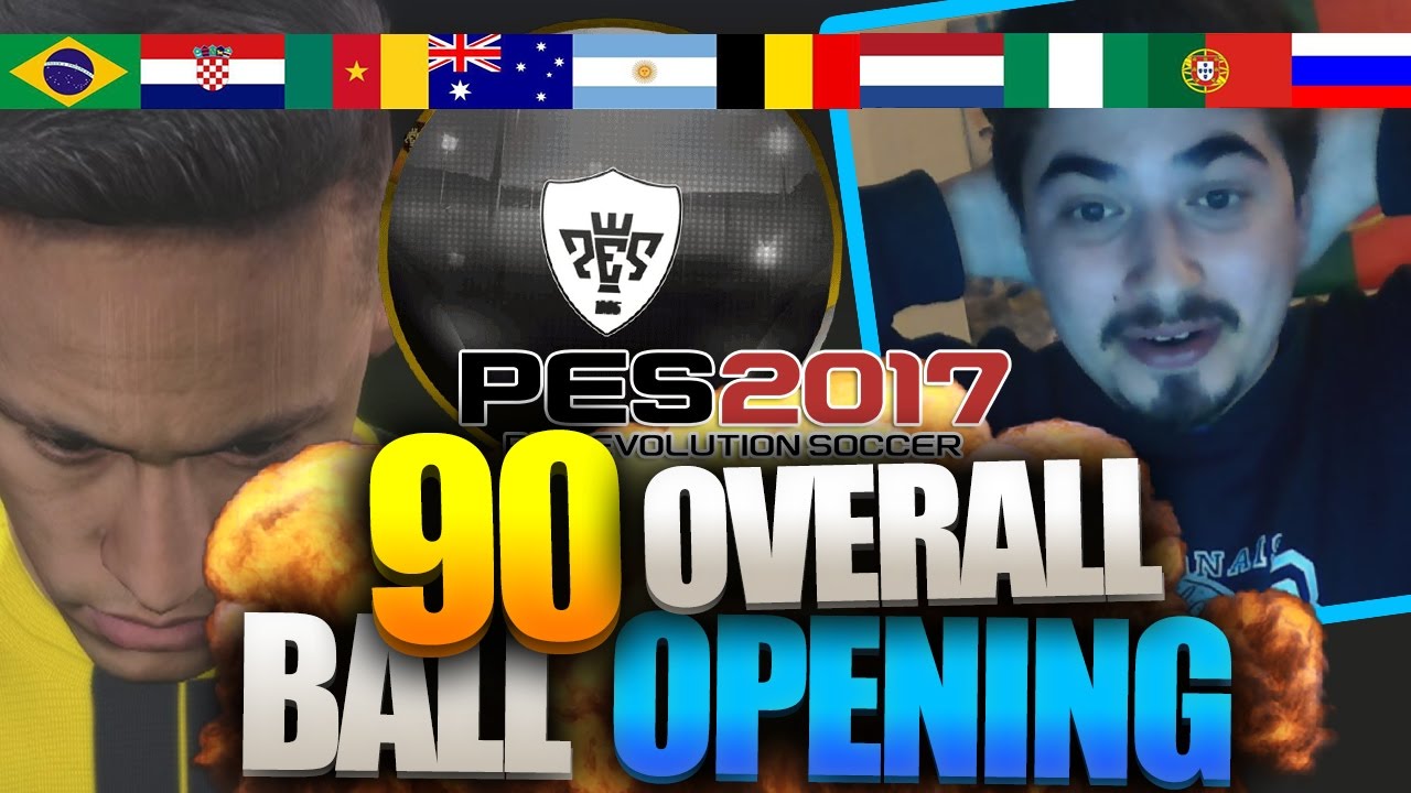 PES 2017 BALL OPENING - 90 OVERALL OMG!!
