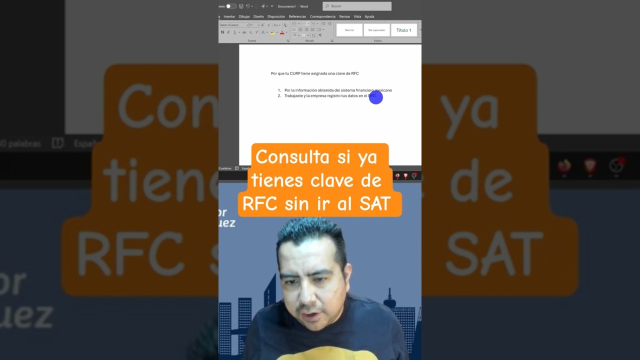 🖍️RFC sin ir al SAT, consulta tu clave con CURP. #contador #RFC #impuestosmexico