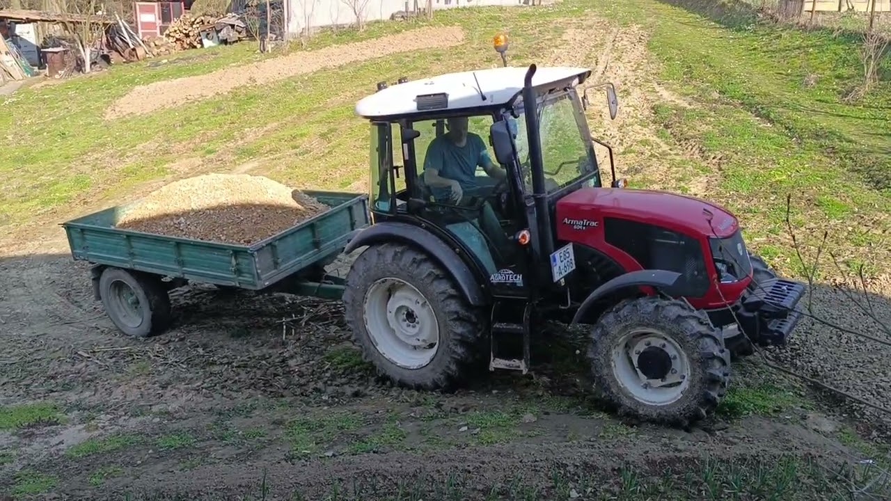 ArmaTrac 604e & Tehnostroj prevoz kamena 