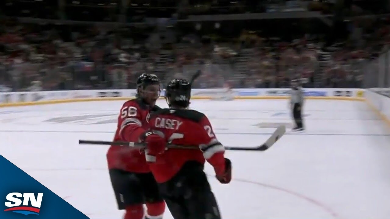 Devils' Seamus Casey Pulls Slick Deke Before Lasering First Career NHL Goal