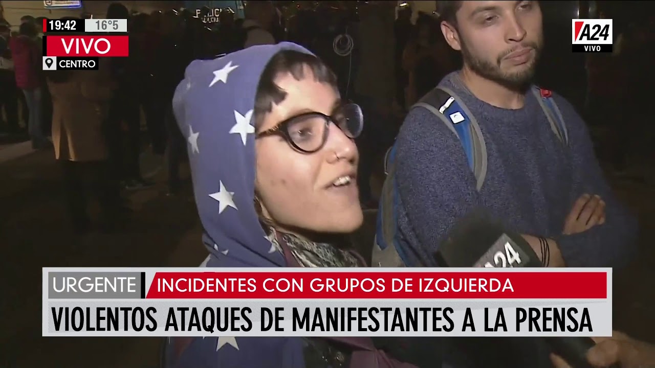 Arrojaron gas pimienta a Marcelo Padovani, periodista de A24