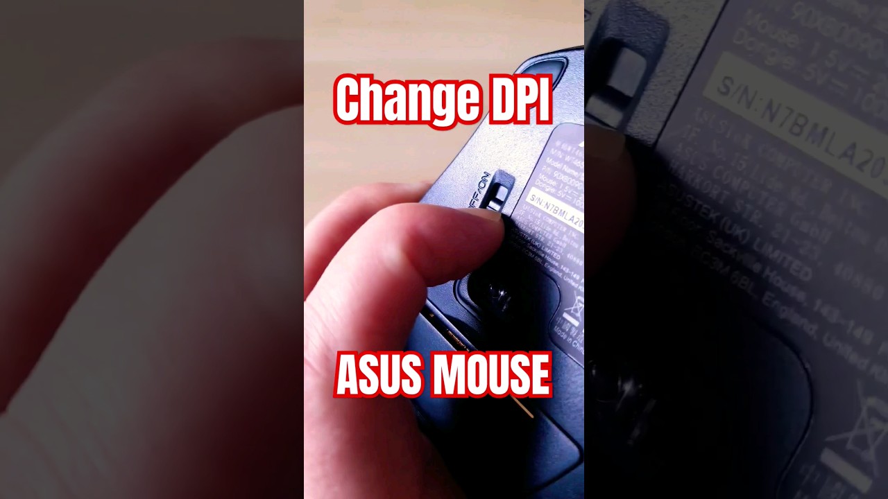 ASUS MOUSE DPI change 1600 #asus #mouse