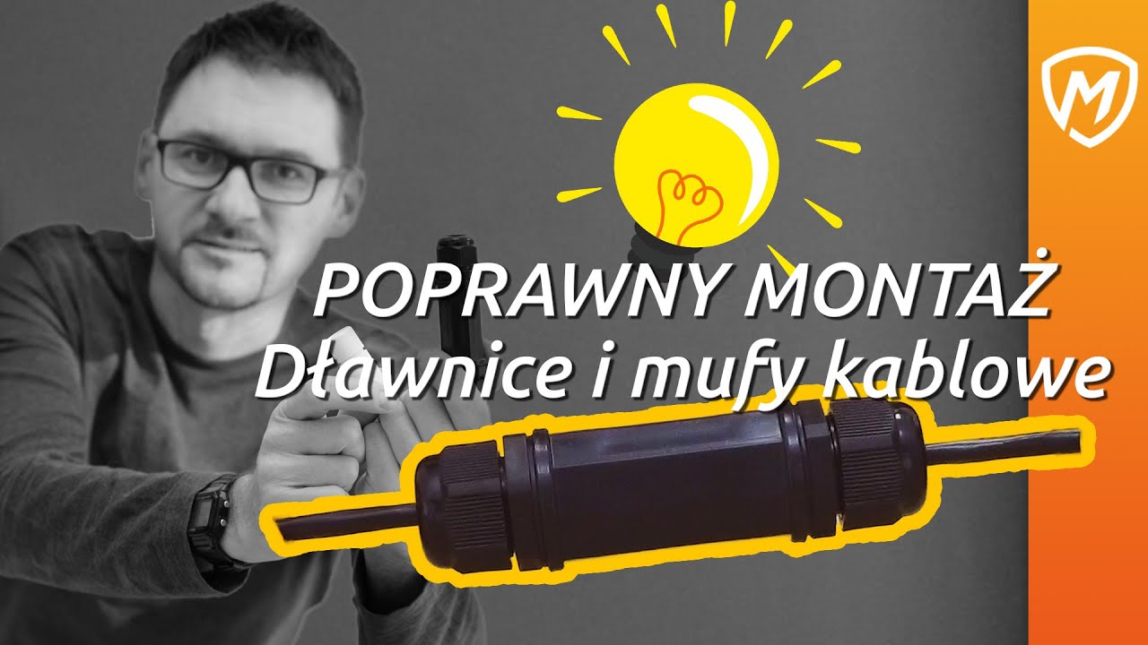 Połączenie przewodu za pomocą mufy kablowej - poprawny montaż