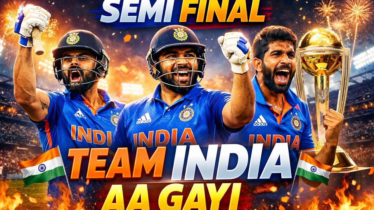Semi Final Me Entry 💥 Team India🇮🇳 On Fire 🔥