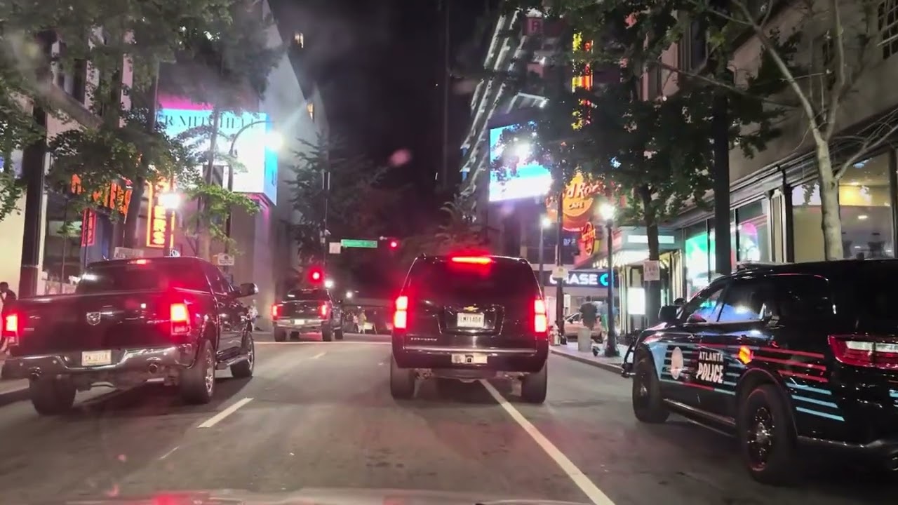 Atlanta Georgia 4K Night Drive (Downtown)