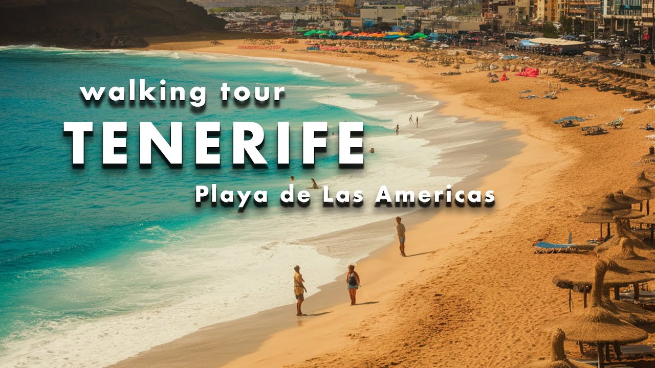 Playa de Las Americas 🇪🇸 SUMMER 🇪🇸 Hard Rock Cafe 🇪🇸 TENERIFE 🇪🇸 WALKING TOUR 4K