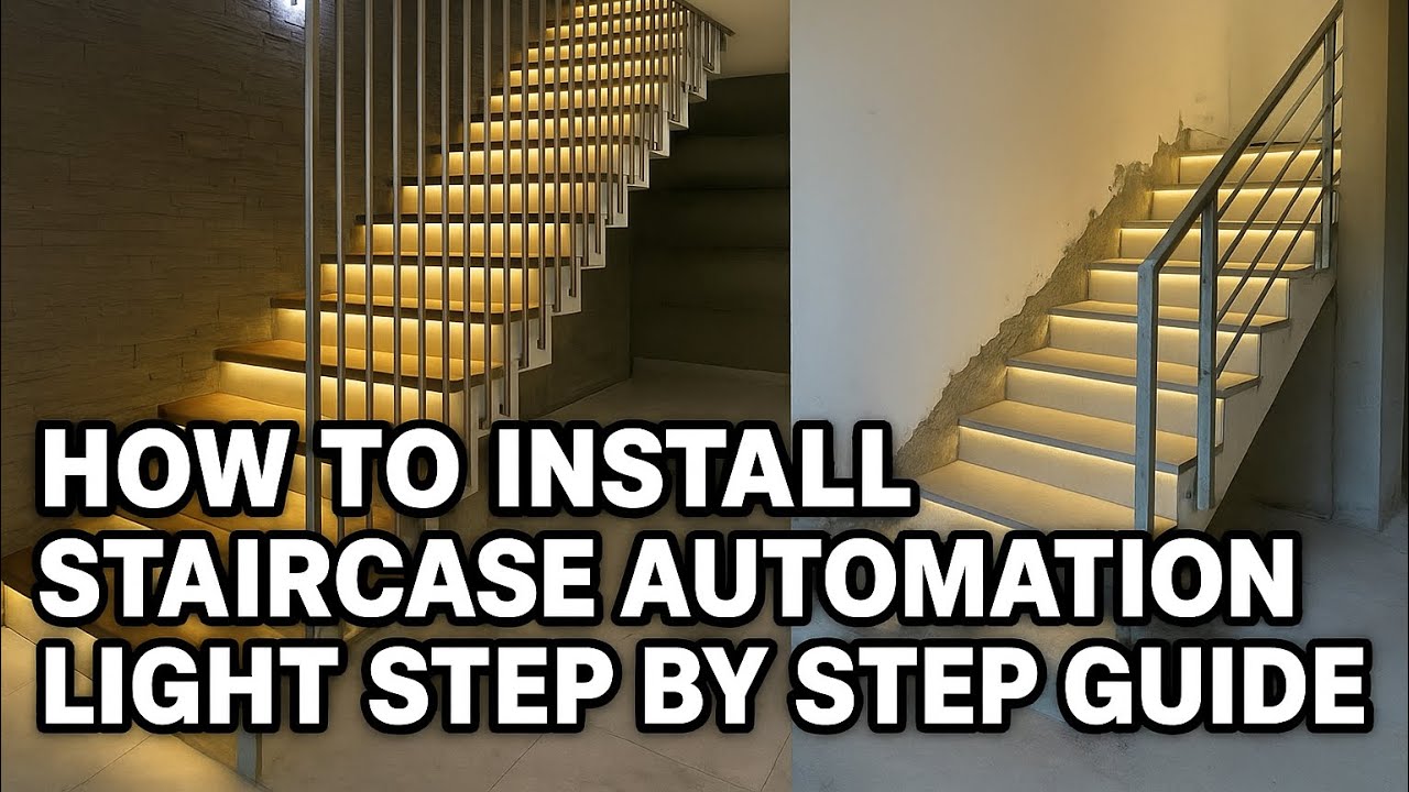 Everything you need to know about staircase Automation light sensor/ DIY SMART STAIRCASE #howto #led