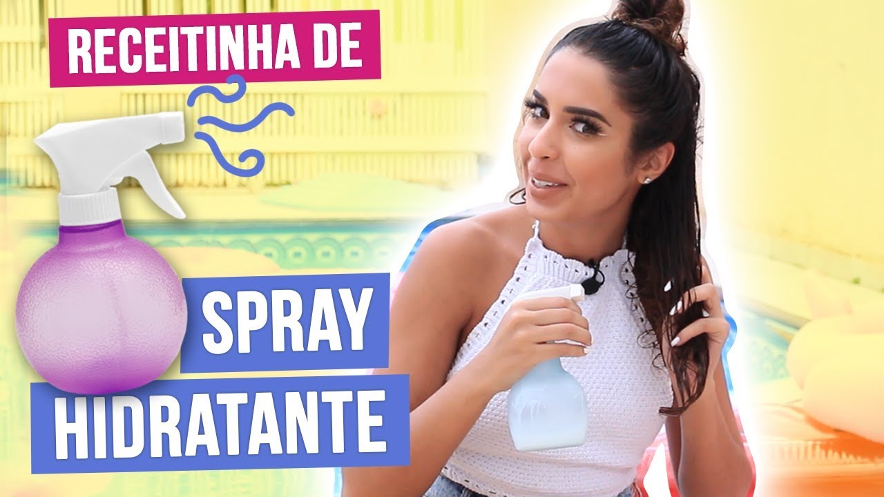 RECEITA CASEIRA DE SPRAY HIDRATANTE PRA SALVAR SEUS CACHOS | CABELO MEGA HIDRATADO