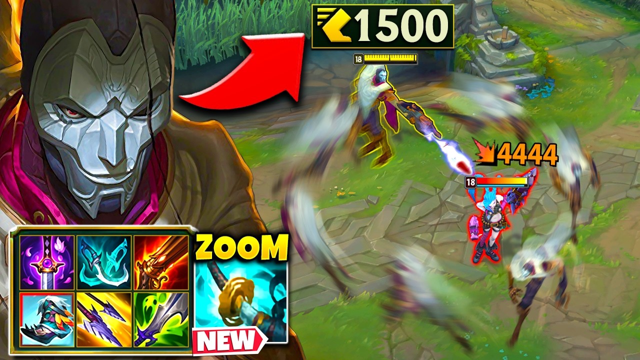 Jhin with 7 ITEMS is the most ridiculous thing you'll see today... (1500+ MOVESPEED)