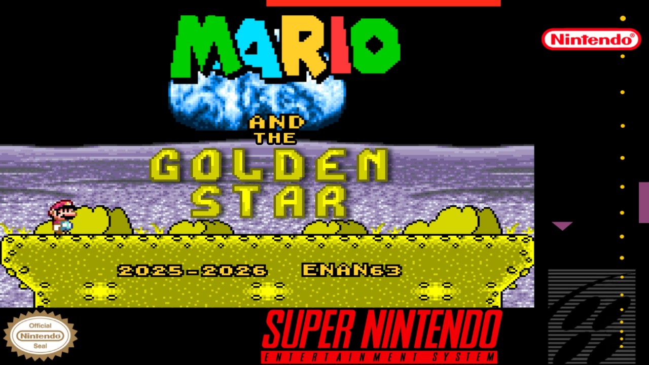 Mario And The Golden Star [SNES] SMW Romhack