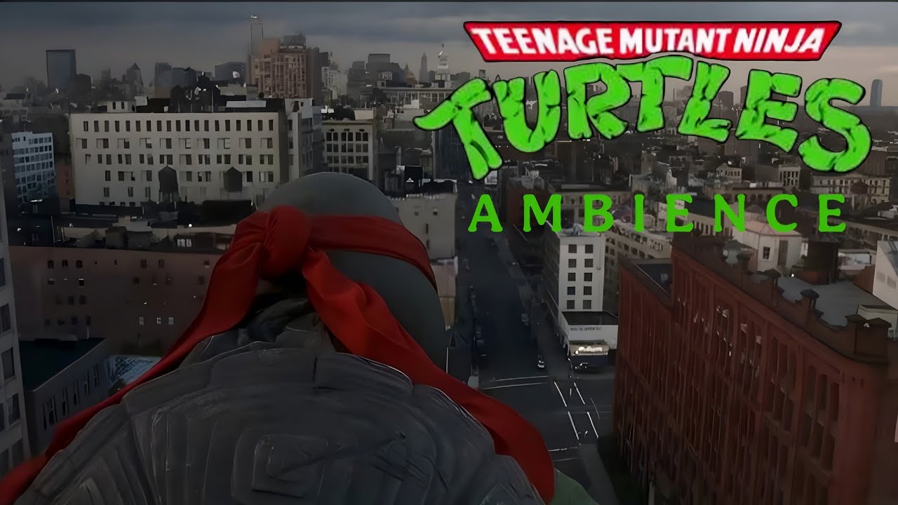 Teenage Mutant Ninja Turtles (1990) | Rooftop with Raphael | Ambient Soundscape