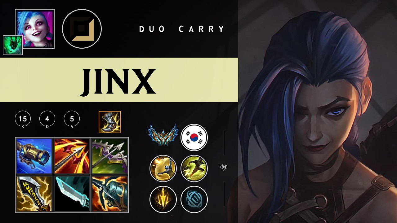 Jinx ADC vs Cassiopeia - KR Challenger Patch 26.04