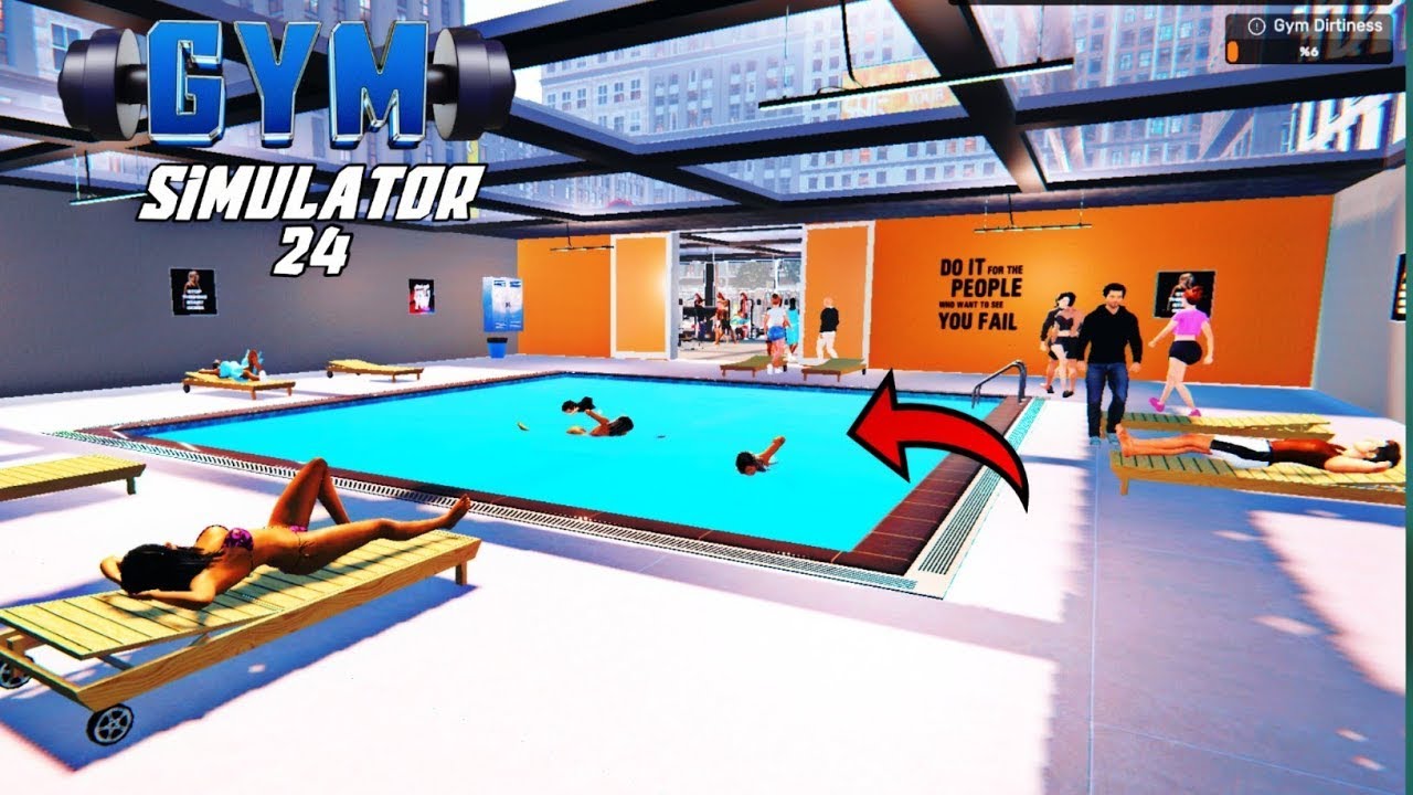 Luxury Swimming Pool In My Gym | Gym Simulator 24