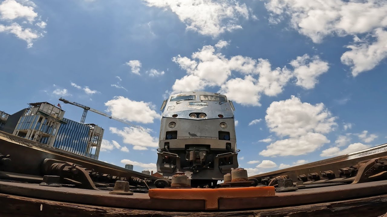 Amtrak goes over my camera!