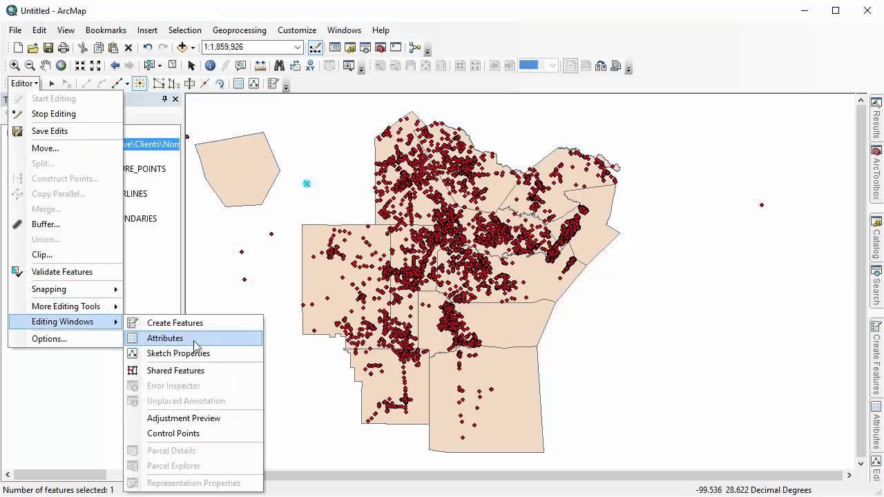 Editing Data in ArcMap