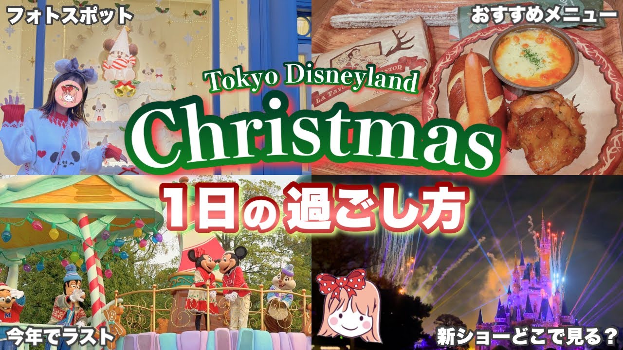 パスの攻略で最高の1日に！？パレード/新プロジェクションマッピングの鑑賞場所は？クリスマスを満喫した1日を紹介！【ディズニーランド周り方/攻略法】