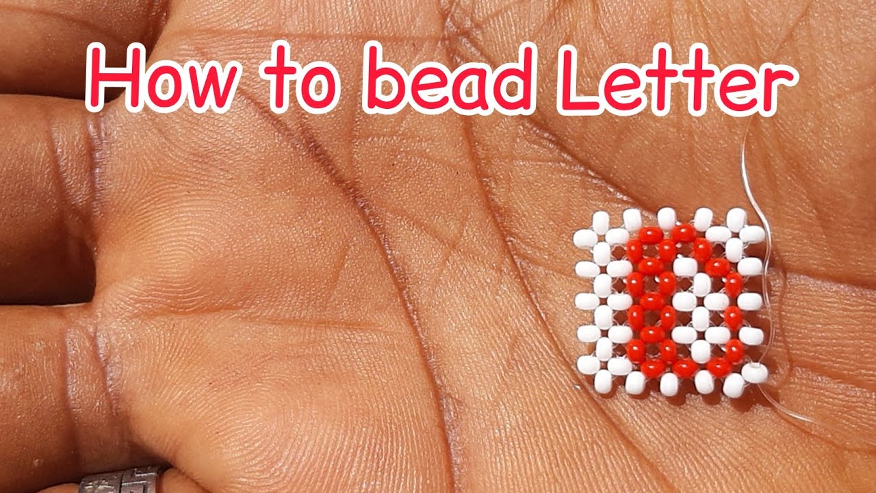 How to Bead the Bold Letter D | Right Angle Weave Alphabet Design with Seed Beads