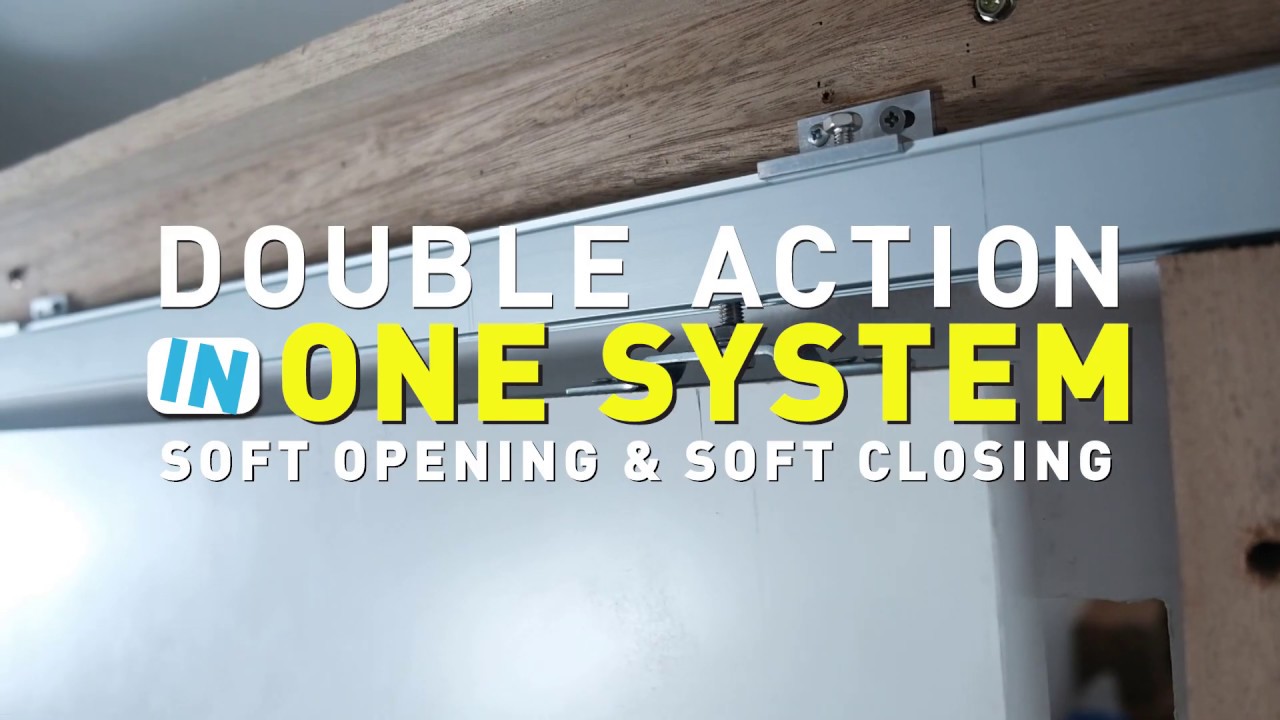 Dekkson - Sliding Rail Double System SCO 6020 & SCO 8020 (Soft Open + Soft Close)