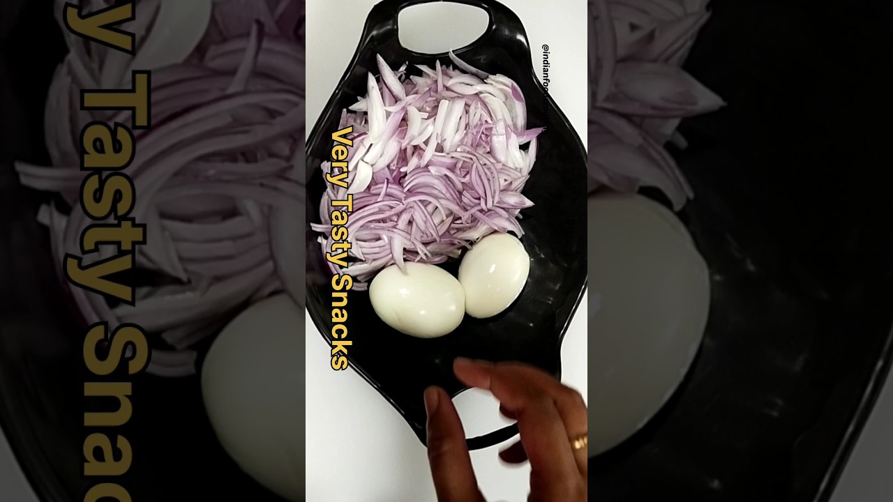 Egg Onion Snacks Recipe  #snacks #shorts #youtubeshorts #viral #trending