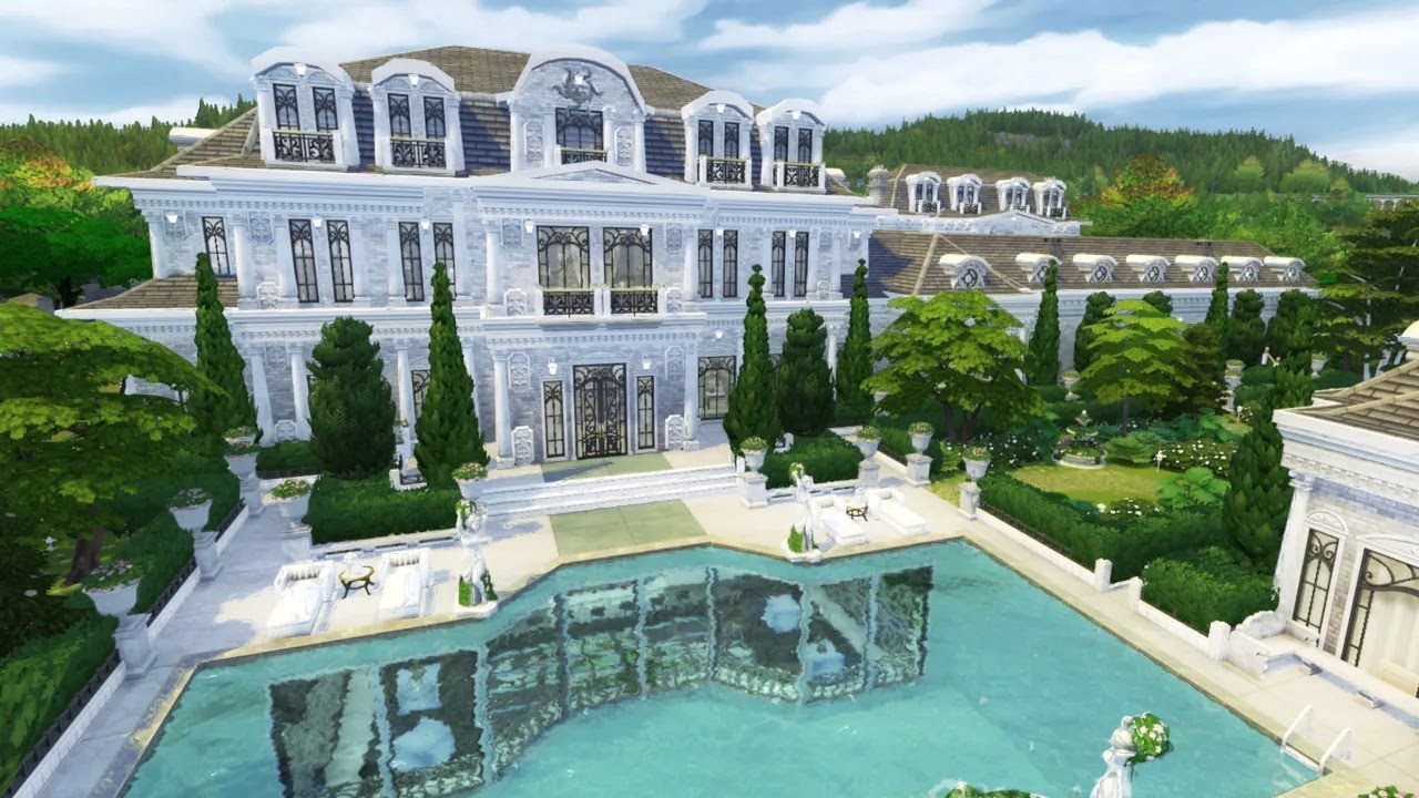 РОСКОШНЫЙ ОСОБНЯК | Sims 4 Быстрая постройка