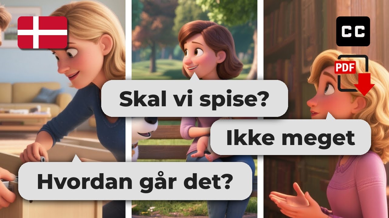 Master Danish Conversations 🇩🇰 7 Easy Dialogues for Beginners (A2-B1 Level)