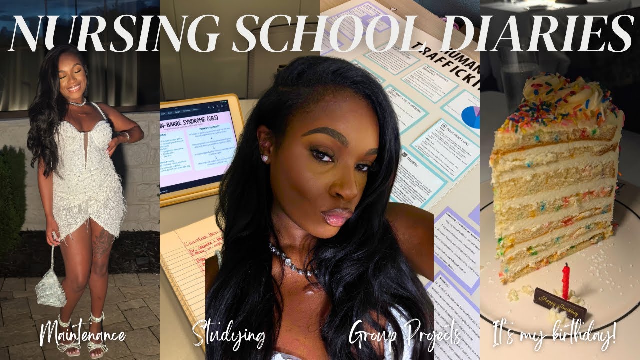 NURSING SCHOOL VLOG | two tests on my birthday!? group projects, maintenance, finding balance