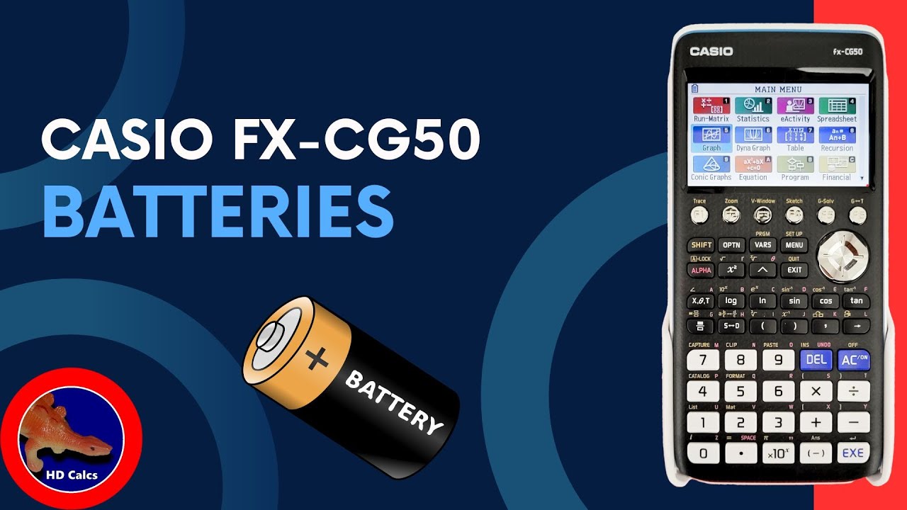 How to change the batteries on the Casio fx-CG50 Calculator
