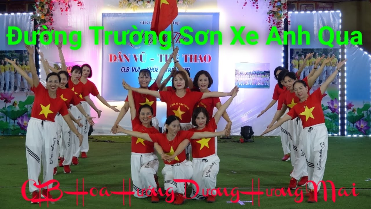 Đường Trường Sơn Xe Anh Qua / Nhảy Shuffle dance - CLB Hoa Hướng Dương Hương Mai II DV Hứa Mạnh II