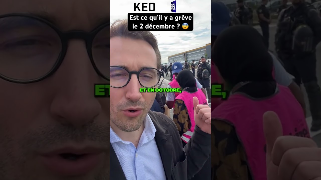 EST CE QU&rsquo;IL Y A GR&Egrave;VE LE 2 D&Eacute;CEMBRE ? 😨 (Vous avez cours ?) #shorts #drama #greve #keonii #tiktok