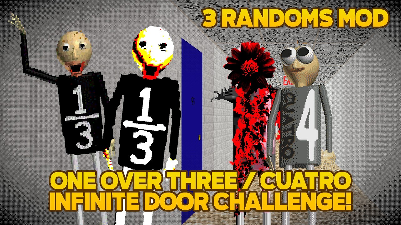 Slop Numbers Mods! | One Over Three / Cautro [Baldi's Basics Mod]