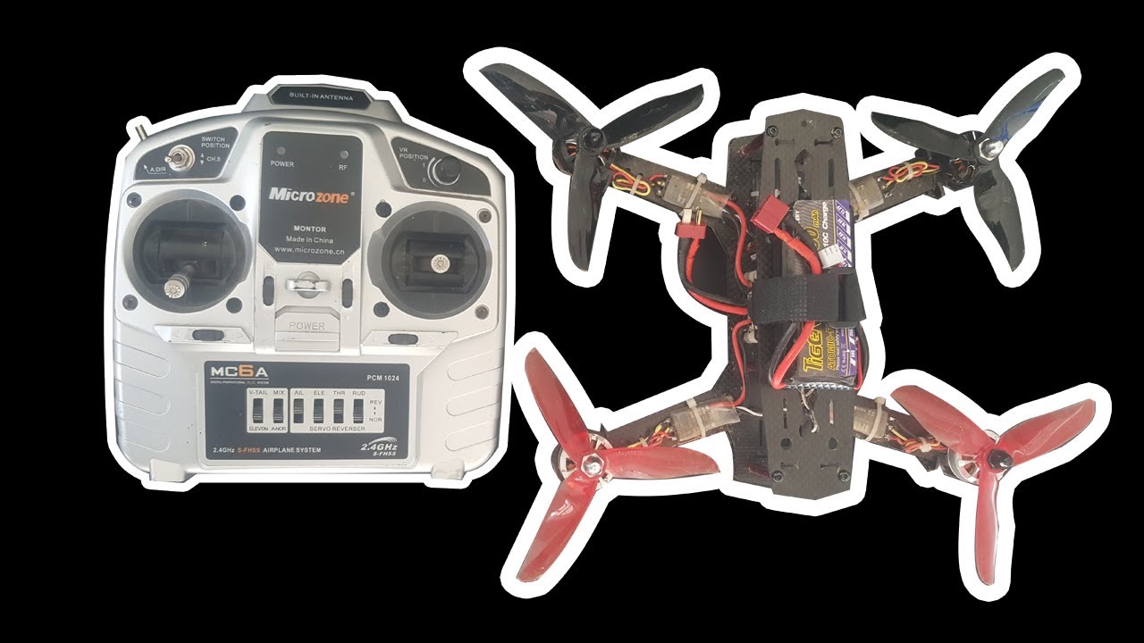 Thử ráp máy bay quadcopter bằng tay MC6A của Microzone