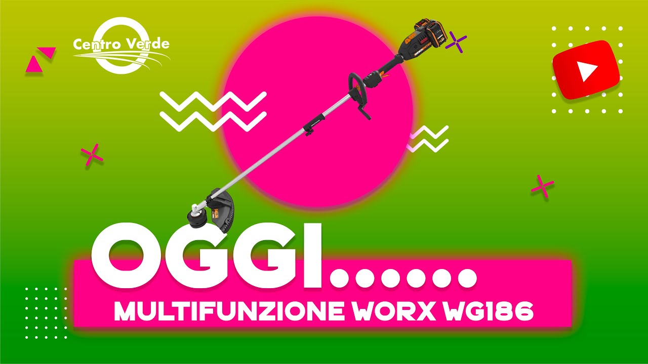 Decespugliatore Multifunzionale a Batteria Worx WG186: Potenza e Versatilità Senza Fili!