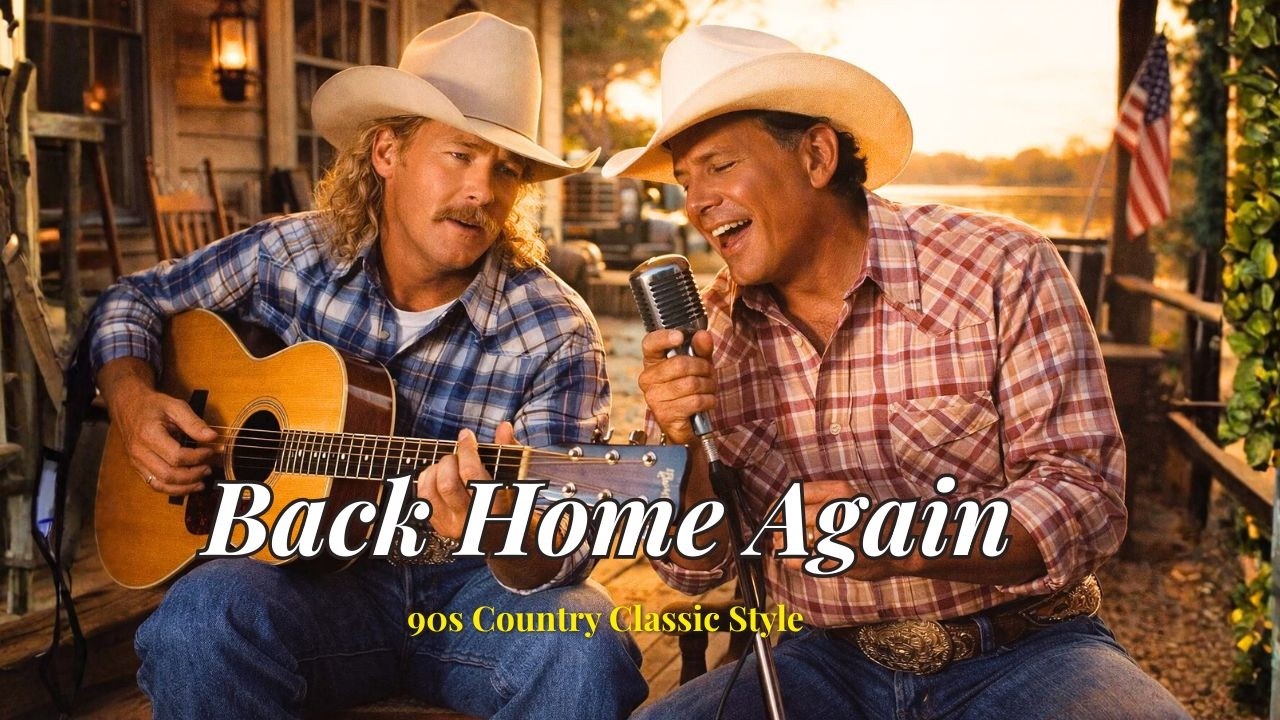 Back Home Again – Country Classic Style Alan Jackson & George Strait | Passing the Old Church