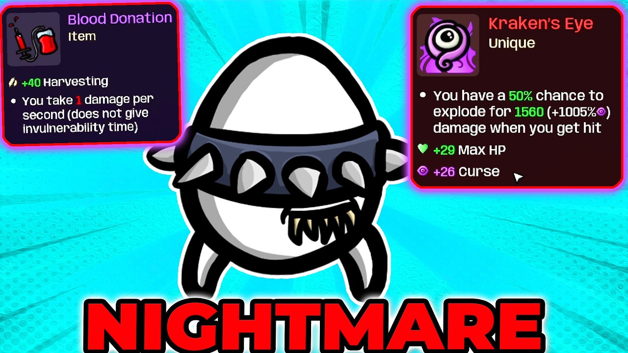 262 HP Regeneration with DOUBLE Explosions | Brotato Bull Nightmare