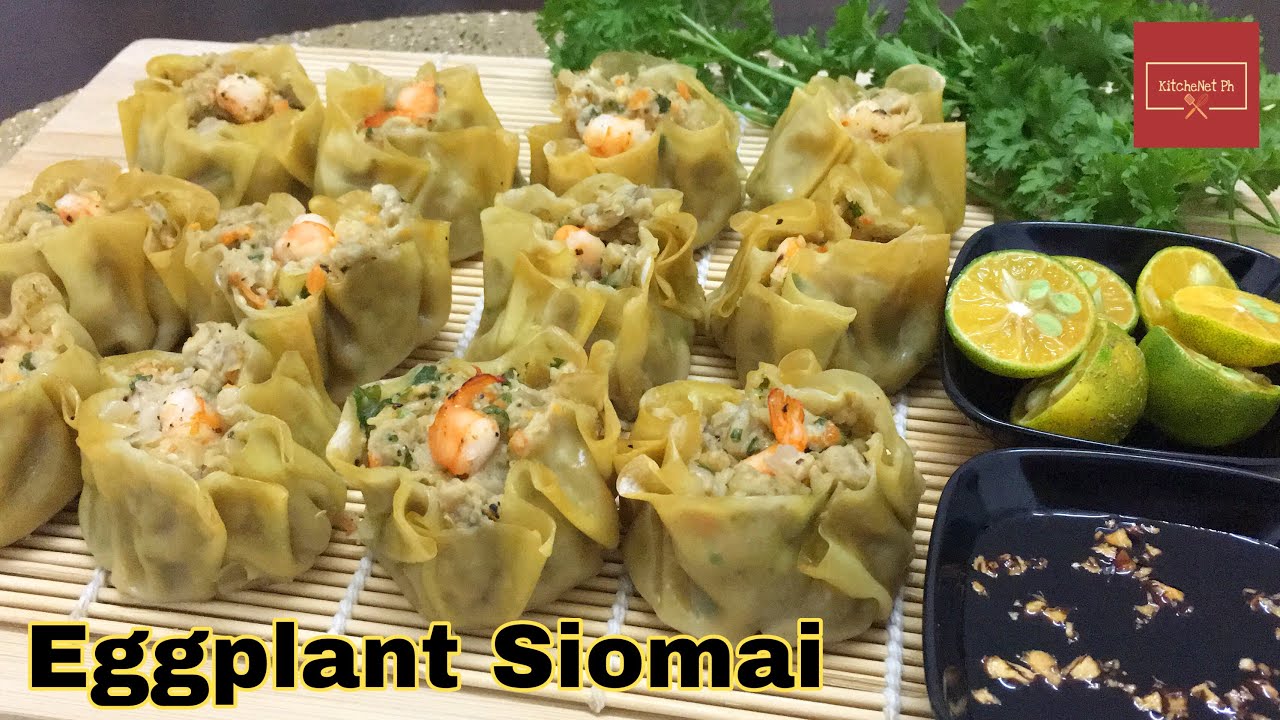 Eggplant Siomai | Talong Siomai | KitcheNet Ph
